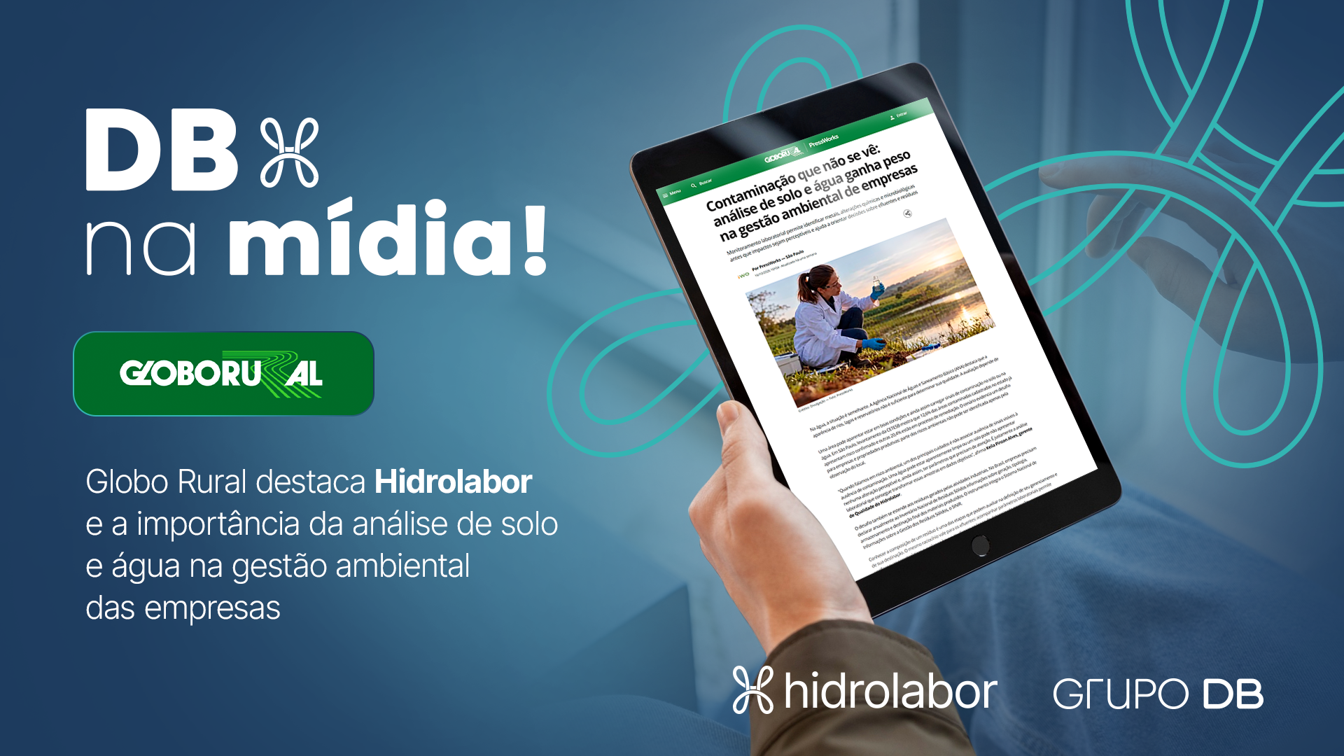Hidrolabor é notícia no Globo Rural: o que os olhos não veem, o laboratório identifica